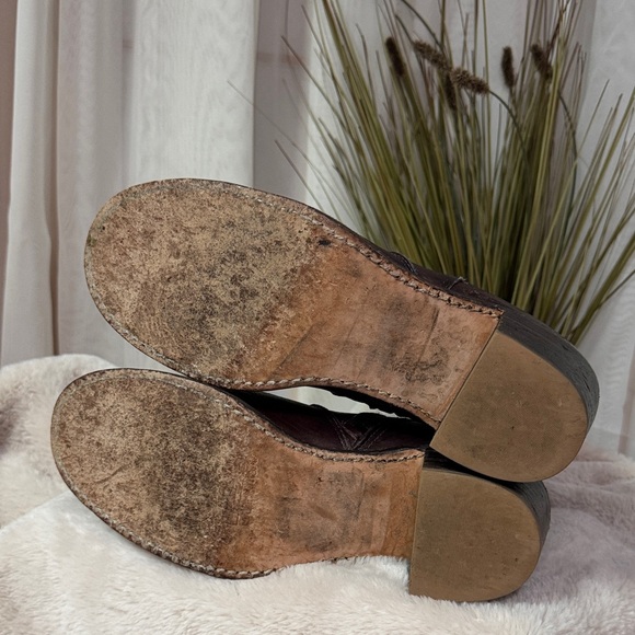 Frye Dark Brown Leather Boots - Picture 5 of 6